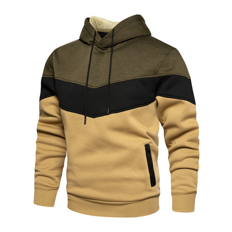 Men's sporty hoodie with modern color block design and breathable properties Skorter