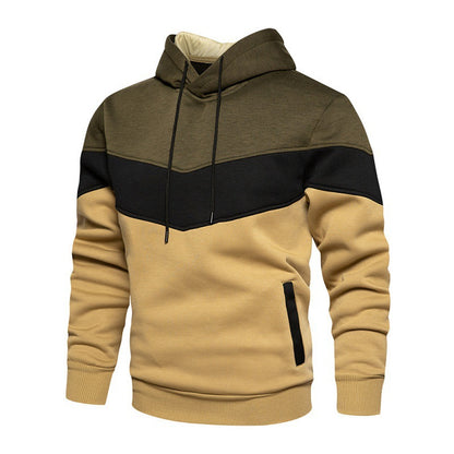 Men's sporty hoodie with modern color block design and breathable properties Skorter