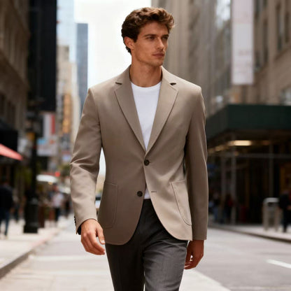 Men's stylish Regular-Fit blazer with two buttons and pockets Skorter