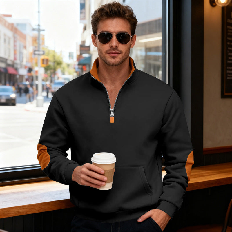 Men's stylish hoodie with zipper and practical pockets Skorter