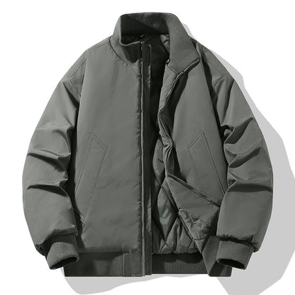 Men's Stylish Quilted Jacket with High Collar Skorter
