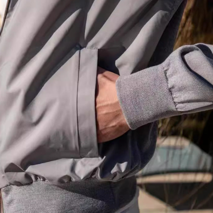 Men's stylish lightweight jacket with stand-up collar and practical pockets Skorter