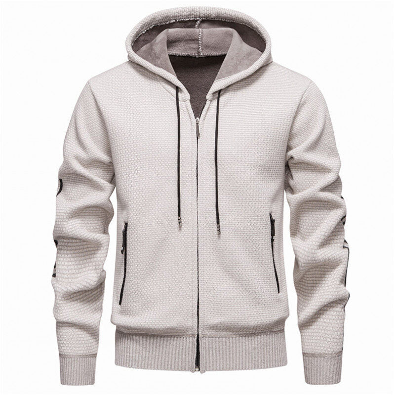 Men's sweat jacket with practical zippered pockets and modern design Skorter