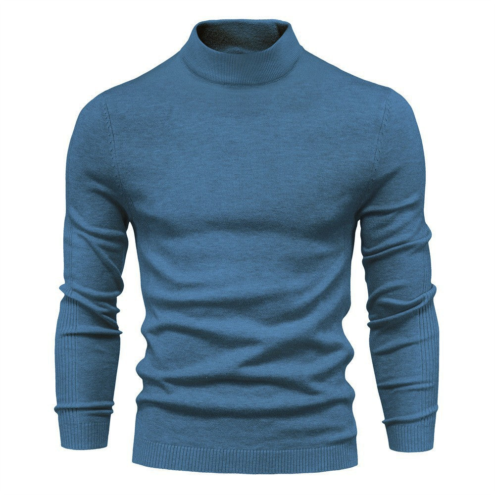 Men's stylish turtleneck sweater made of soft merino wool Skorter