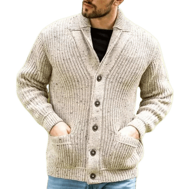 Men's cardigan with modern cut and practical pockets Skorter