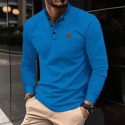 Men's long sleeve shirt with fashionable design and practical details Skorter