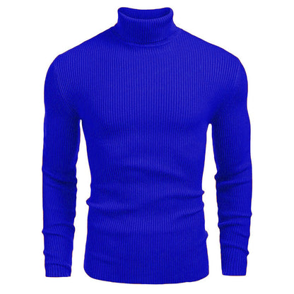Men's turtleneck sweater made of fine rib knit Skorter