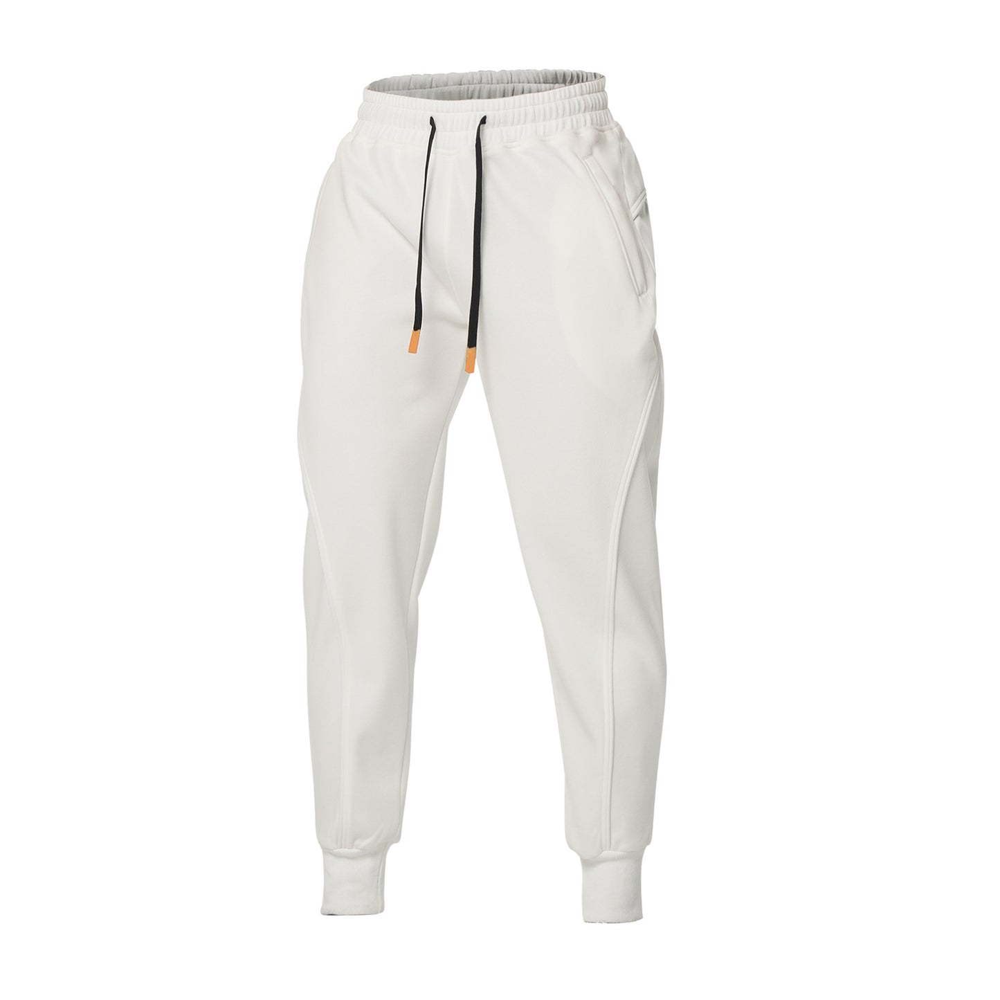 Men's sporty sweatpants with elastic waistband and side zip pockets Skorter