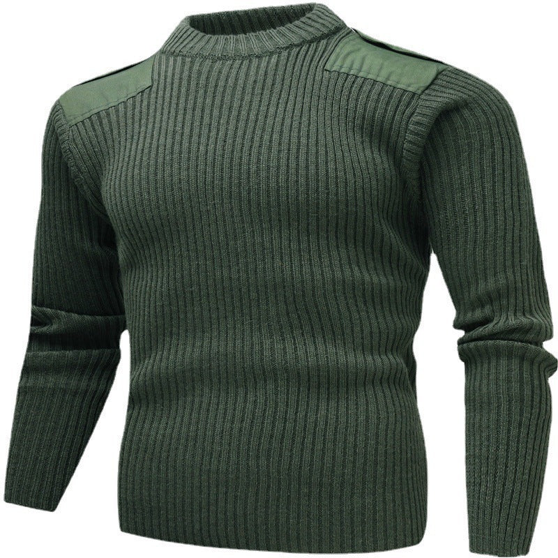Men's textured knit top with shoulder details Skorter