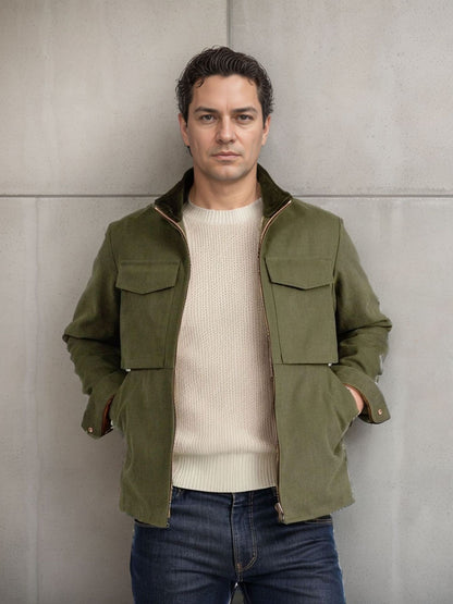 Men's utility jacket with practical pockets and modern design Skorter