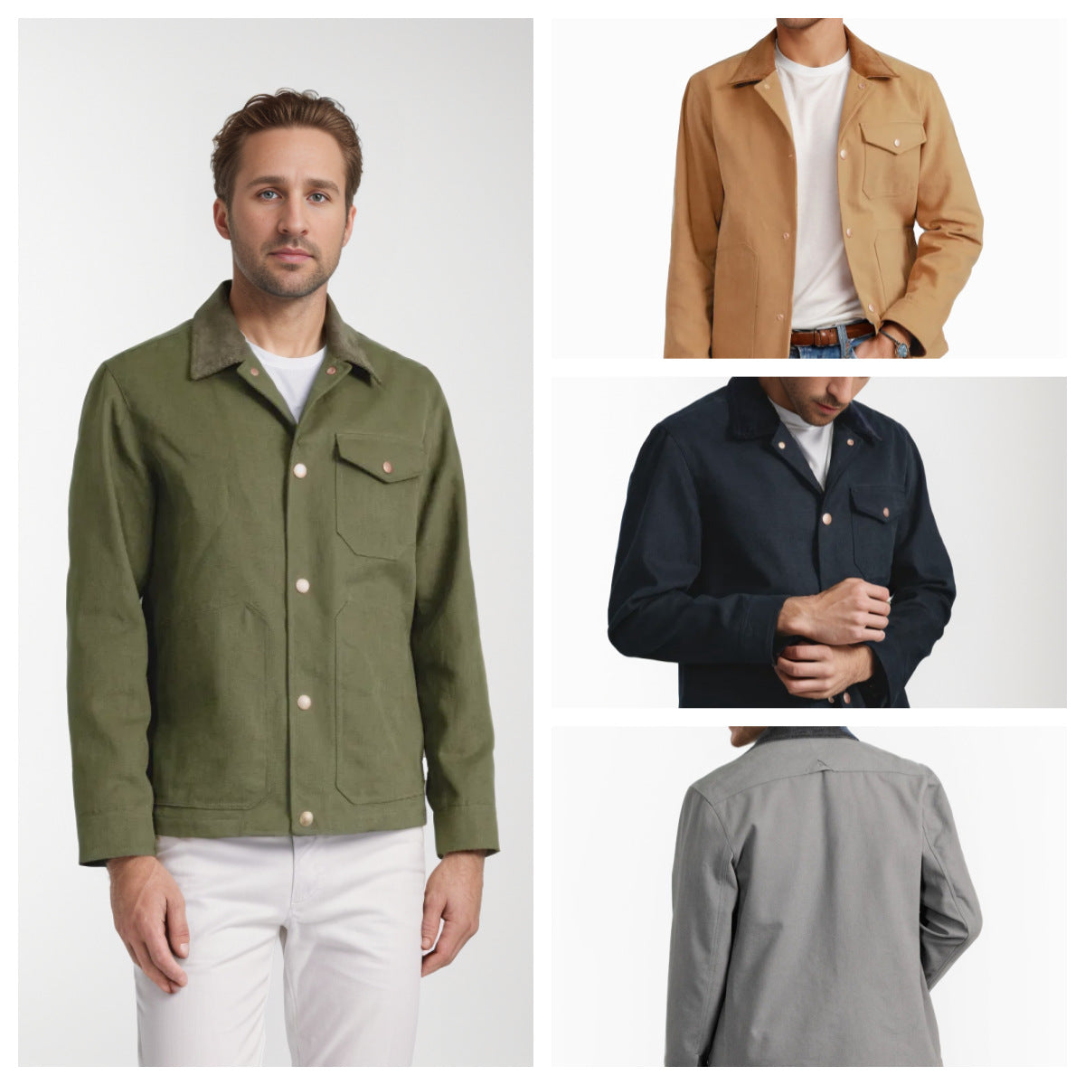 Men's suede jacket with stylish design and practical pockets Skorter