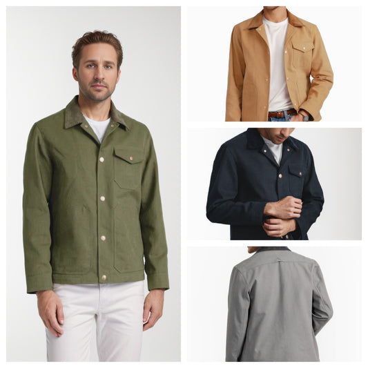 Men's suede jacket with stylish design and practical pockets Skorter