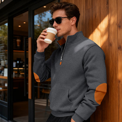 Men's stylish hoodie with zipper and practical pockets Skorter