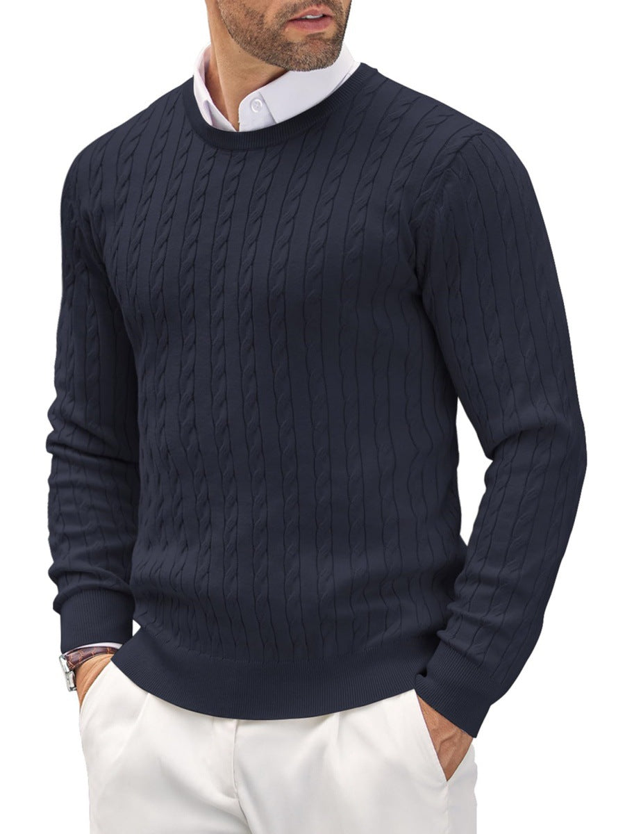 Men's knit sweater with herringbone pattern Skorter