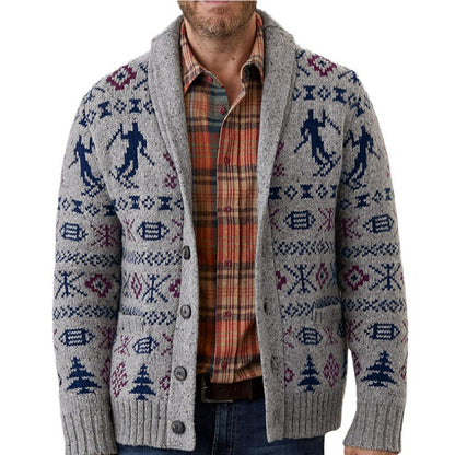 Herrkofta med traditionellt mönster och varmt innerfoder Skorter