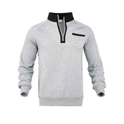 Men's sweatshirt with half zipper and moisture-regulating fabric Skorter