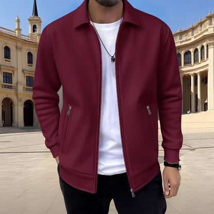 Men's sporty quilted jacket with side zipper pockets Skorter