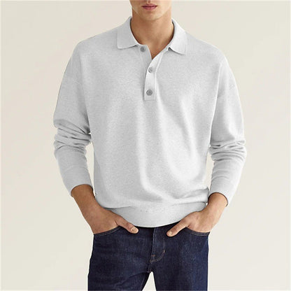 Men's sweater with modern polo collar and comfortable fit Skorter