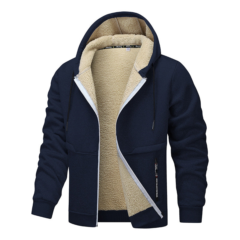 Men's warm fleece jacket with functional cut Skorter
