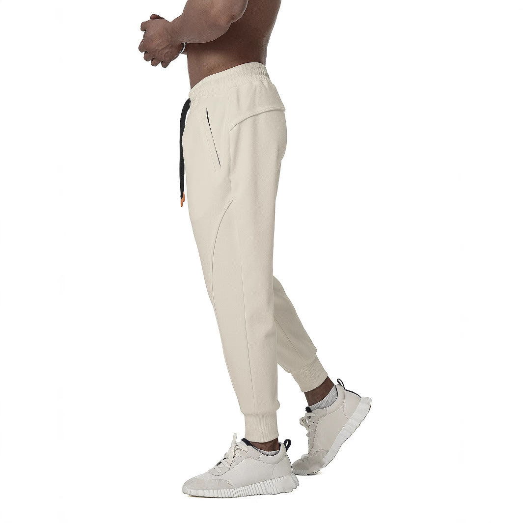 Herrjoggingbyxor med ergonomisk skärning och sidoinsatser, skorter