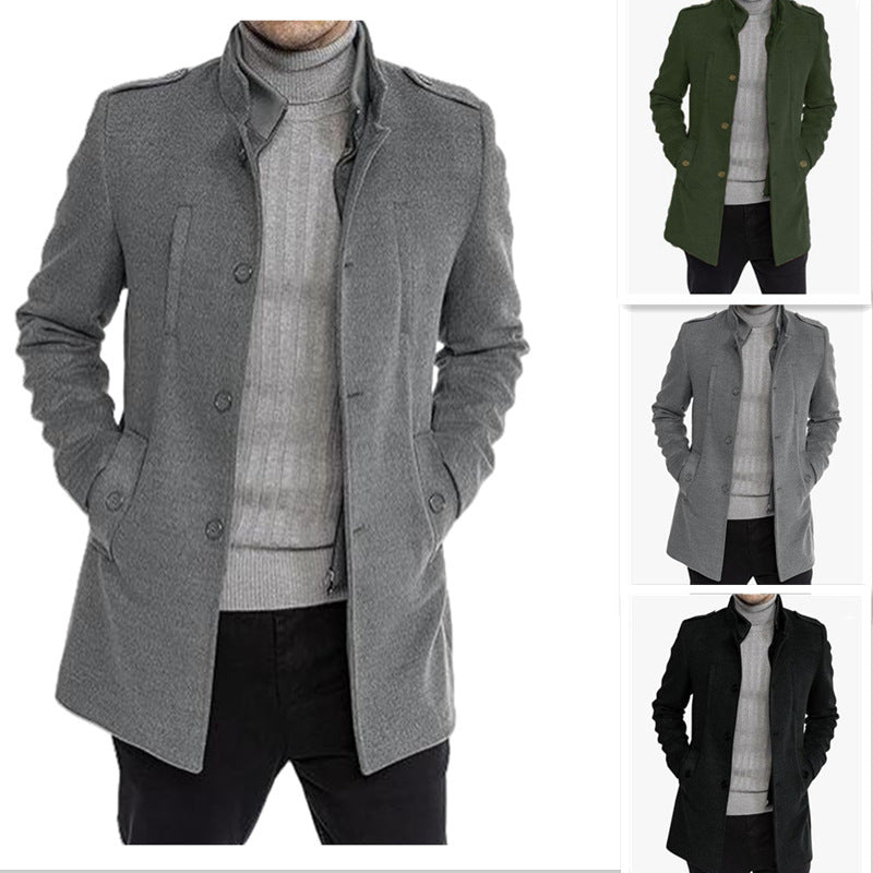 Men's stylish leisure jacket with protective collar and practical side pockets Skorter