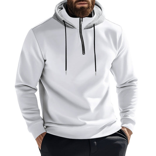 Men's sporty hoodie with half-zip and breathable material Skorter