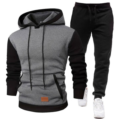 Men's Sporty Hoodie and Jogging Pants Set Skorter