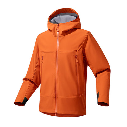Men's technical outdoor jacket with waterproof material and adjustable hood Skorter