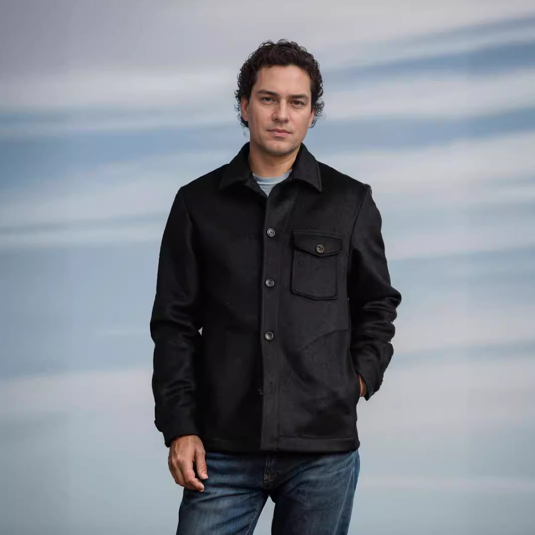 Men's wool jacket with practical pockets Skorter