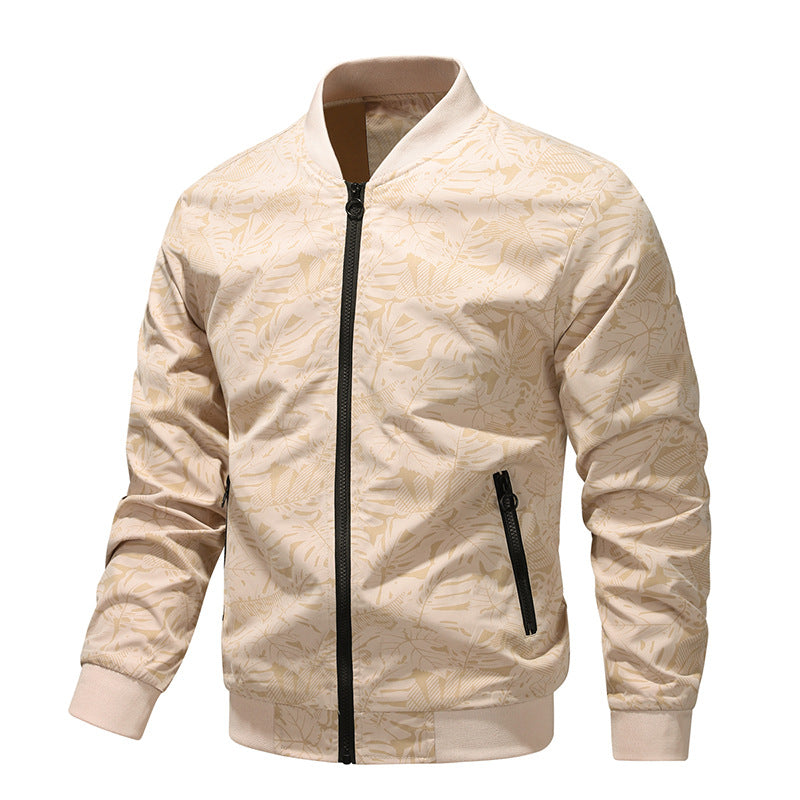 Men's stylish bomber jacket with graphic foil design Skorter
