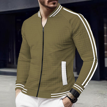 Men's sporty quilted jacket with modern cut and practical zip pockets Skorter
