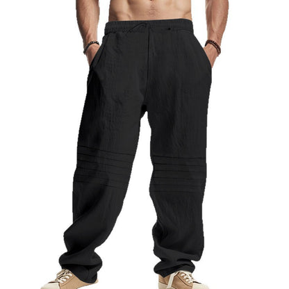 Men's leisure pants with elastic waistband and side pockets Skorter