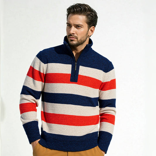 Men's sweater with high collar Skorter