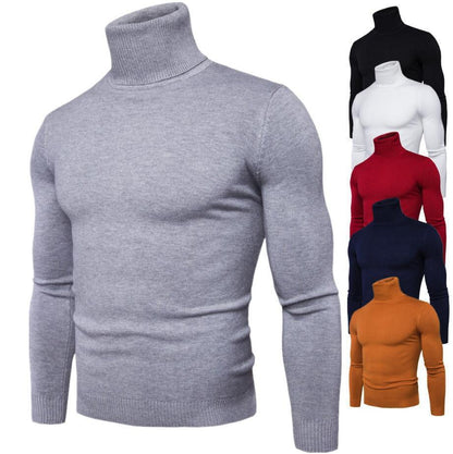 Men's elegant turtleneck sweater made of fine merino wool Skorter