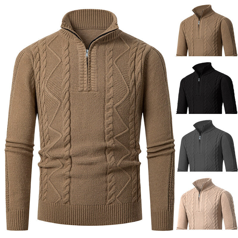 Men's sweater with high collar Skorter