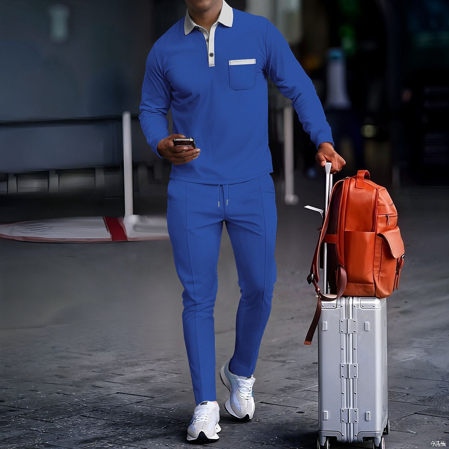 Men's stylish polyester tracksuit with breathable properties Skorter