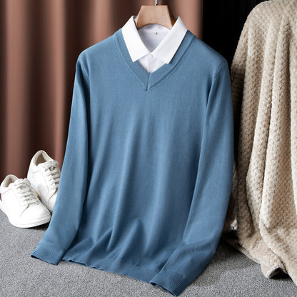 Men's V-Neck Sweater Skorter