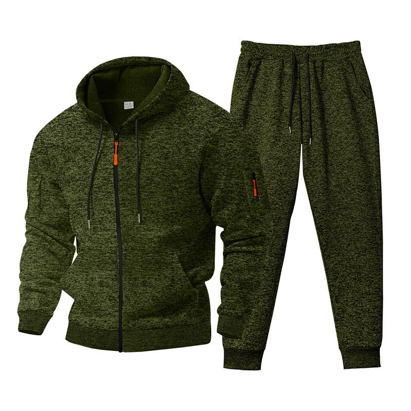 Men's tracksuit with hood and practical pockets Skorter