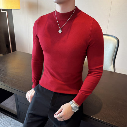 Men's stylish sweater with high collar and elegant fit Skorter