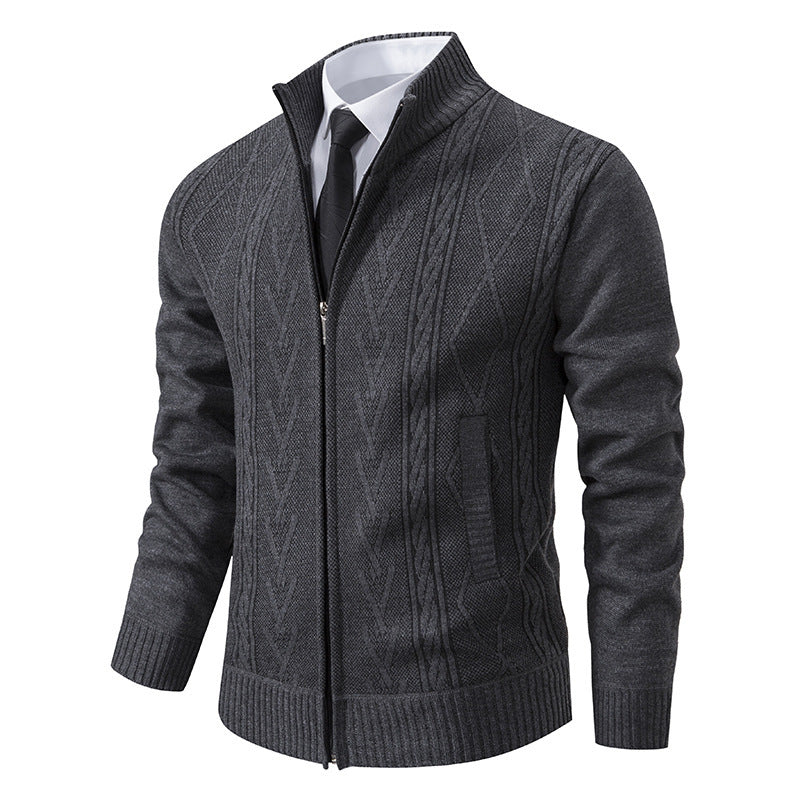 Men's cardigan with structured weave Skorter