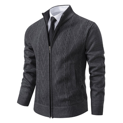 Men's cardigan with structured weave Skorter