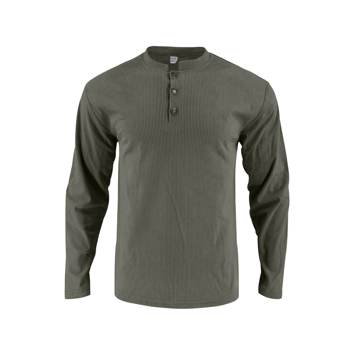 Men's long sleeve shirt with comfortable button placket and textured design Skorter