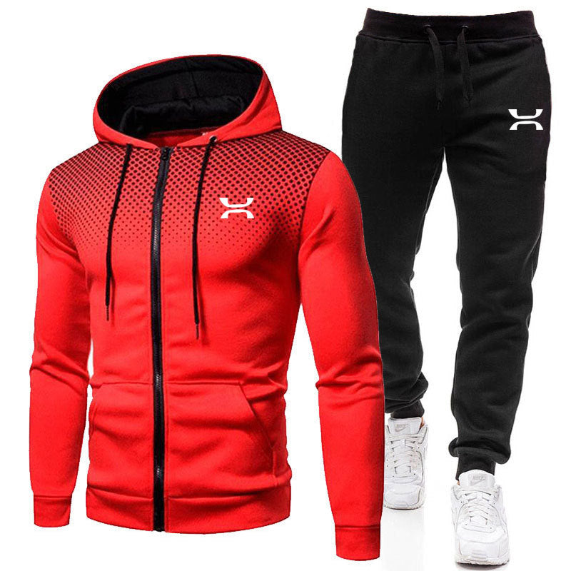 Men's sports suit with breathable hoodie and comfortable joggers Skorter