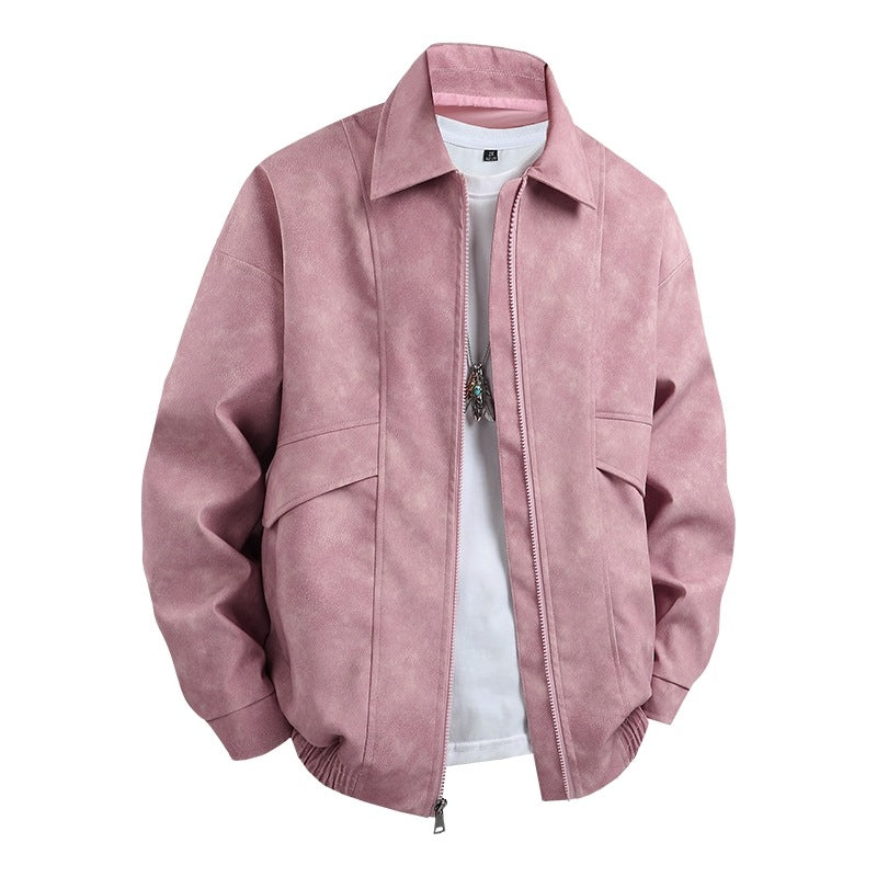 Men's transition jacket in a casual vintage style with side pockets and elastic cuffs Skorter