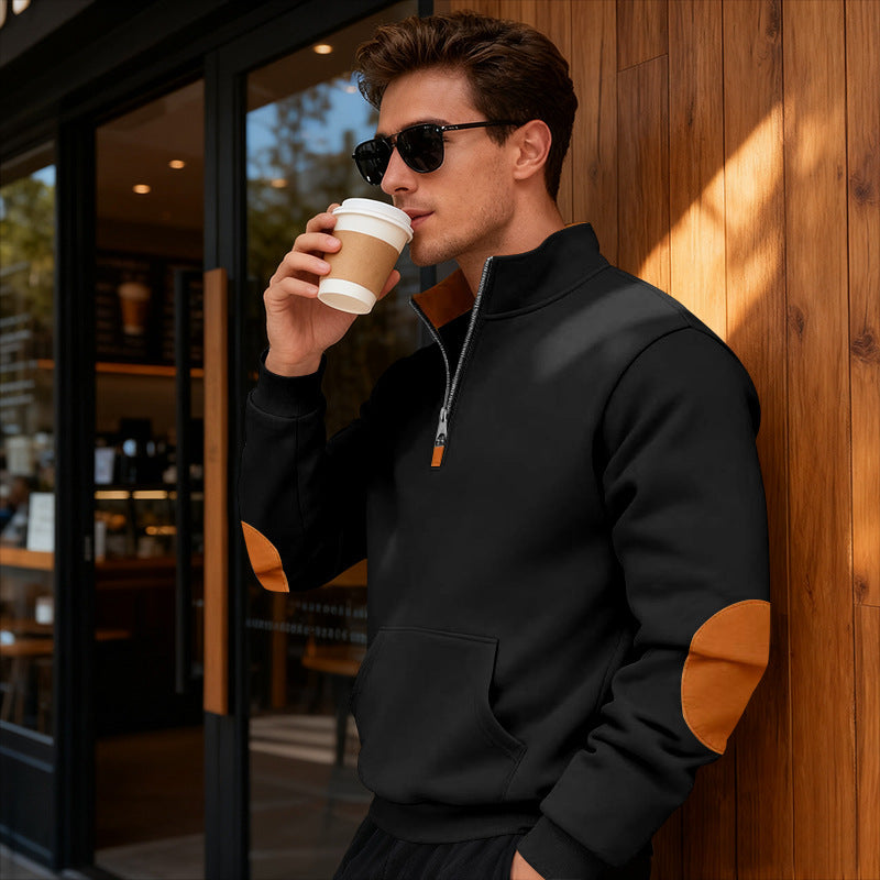 Men's stylish hoodie with zipper and practical pockets Skorter