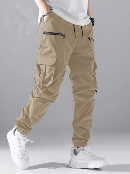 Men's stylish cargo jogger pants with practical pocket design Skorter