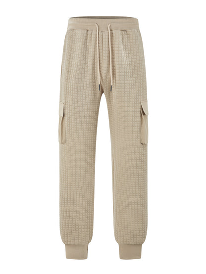 Men's cargo jogging pants with elastic waistband and practical side pockets Skorter