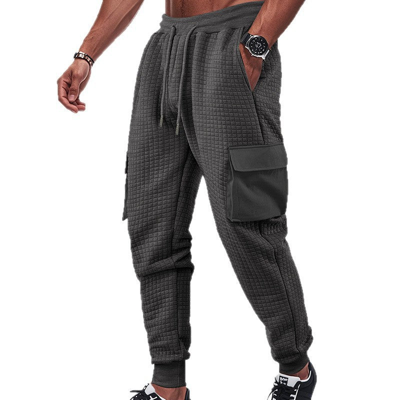 Men's cargo jogging pants with breathable side pockets and elastic waistband Skorter