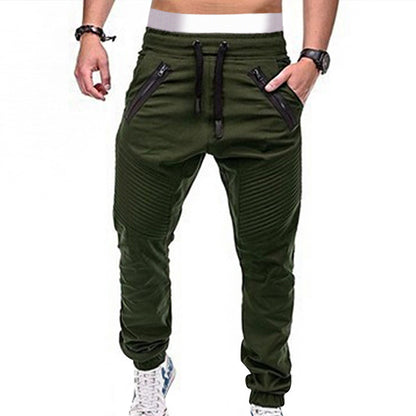 Men's stylish joggers with zippered pockets and elastic waistband Skorter