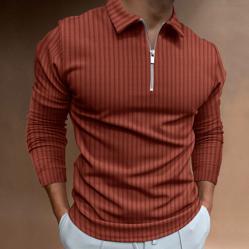Men's stylish polo shirt with zipper Skorter
